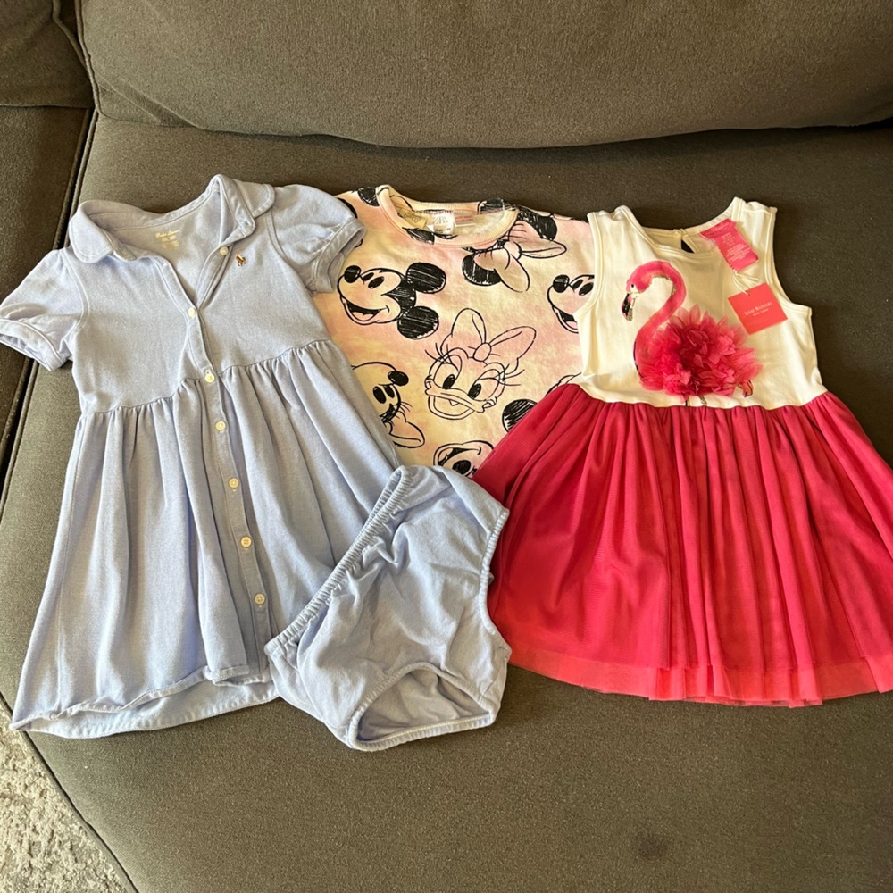 Baby Dresses bundle of 3 size 24M